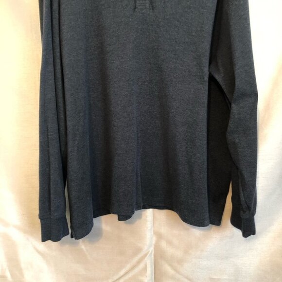 Arrow Mens  XXlg Long Sleeve Henley in Navy Blue - Picture 13 of 15